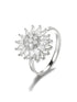 Lunel Jewels™ Crystal Sunflower Spinner Ring