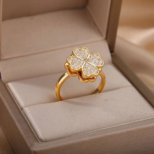 Lunel Jewels™ Clover Spinner Ring