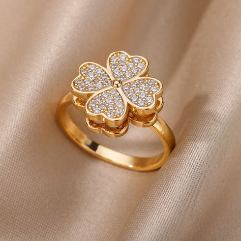 Lunel Jewels™ Clover Spinner Ring