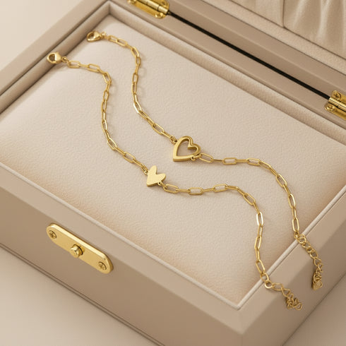 Lunel Jewels™ Matching Hearts Bracelets